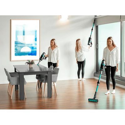 Aspirador escoba - Cecotec Conga Rockstar 1700 Titanium ErgoWet, 680 W, 75 min, Negro