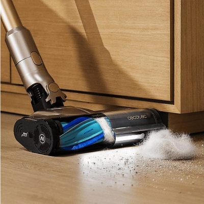 Aspirador escoba - Cecotec Conga Rockstar RX90 AI AquaPet Flex, 850W, 100min, IA, Tubo flexible, Kit de accesorios, Cepillo antienredos, Negro