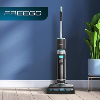 Aspirador escoba - CECOTEC FreeGo Wash&Vacuum, 200 W, Potencia de succión 200 W, Depósito 0,7 ml, Autonomía 120 min, Multicolor