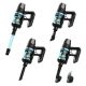 Aspirador escoba - Cecotec RX50 Pet Flex, 300 AW, 780 W, 90 min, Cepillo HairLess, Tubo flexible, Kit completo, Negro/Azul