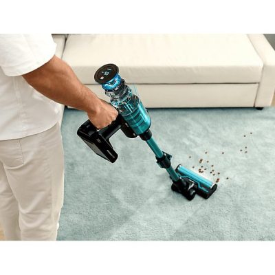 Aspirador escoba - Cecotec RX50 Pet Flex, 300 AW, 780 W, 90 min, Cepillo HairLess, Tubo flexible, Kit completo, Negro/Azul