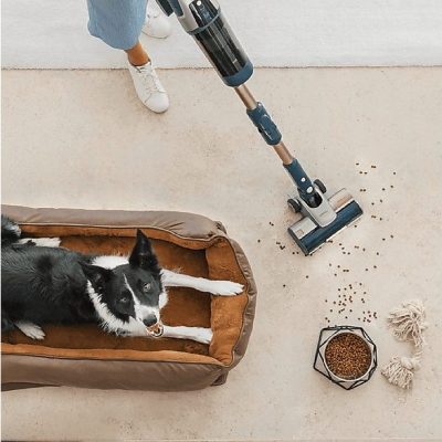 Aspirador escoba - CECOTEC RZ90 AI AquaPet Flex Connected, 850 W, Potencia de succión 310 AirWatt, Depósito 0,6 l, Autonomía 120 min, Gris