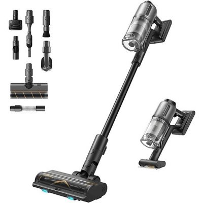 Aspirador escoba - DREAME Z30, 29,6 V, Potencia de succión 310 AirWatt, Depósito 0,6 l, Autonomía 90 min, Negro