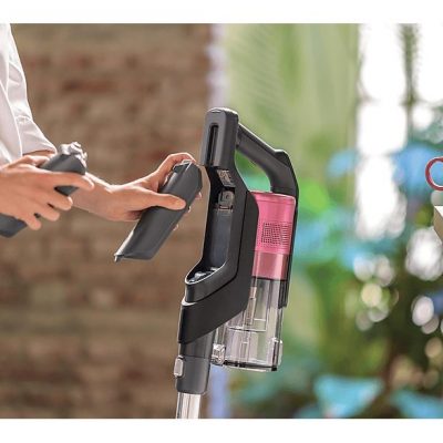 Aspirador escoba - HOOVER 39400998, 21,6 V, Potencia de succión 61 W, Depósito 0,7 l, Autonomía 30 min, Gris