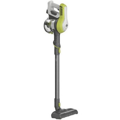 Aspirador escoba - HOOVER HF110H 011, 170 W, Potencia de succión 25 AirWatt, Depósito 0,9 l, Autonomía 30 min, Gris lunar/Verde lima brillante