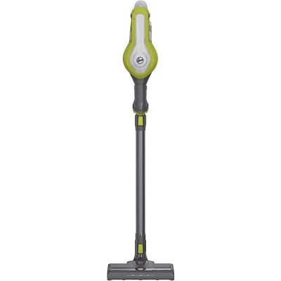 Aspirador escoba - HOOVER HF110H 011, 170 W, Potencia de succión 25 AirWatt, Depósito 0,9 l, Autonomía 30 min, Gris lunar/Verde lima brillante