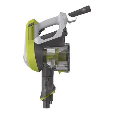 Aspirador escoba - HOOVER HF110H 011, 170 W, Potencia de succión 25 AirWatt, Depósito 0,9 l, Autonomía 30 min, Gris lunar/Verde lima brillante