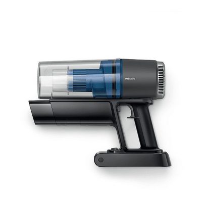 Aspirador escoba - PHILIPS XC3032/01, 410 W, Potencia de succión 150 AirWatt, Depósito 0,5 l, Autonomía 40 min, Negro, Azul