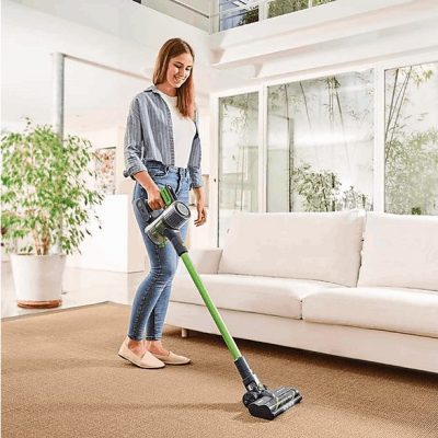 Aspirador escoba - POLTI FORZASPIRA D-POWER SR500, 250 W, Depósito 0,6 l, Autonomía 40 min, Verde
