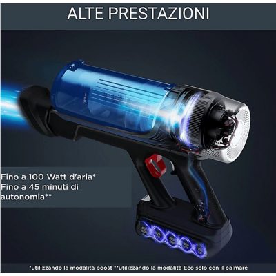 Aspirador escoba - ROWENTA RH2037WO, 250 W, Potencia de succión 100 W, Depósito 0,44 l, Autonomía 45 min, Multicolor