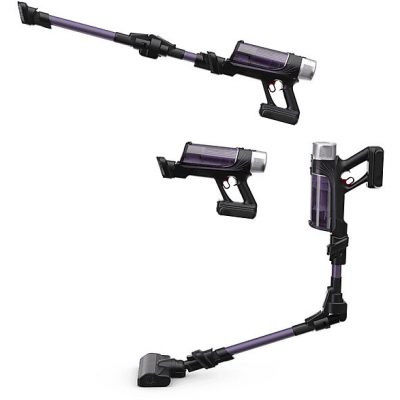Aspirador escoba - Rowenta RH2039WO X-Force Flex 9.60 Allergy, 200 W, 0.4 L, 45 min, Tecnol. Ciclónica, 3 modos, Multisuperficie, Ultraligera, Púrpura