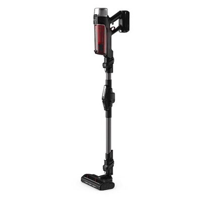 Aspirador escoba - ROWENTA RH2078WO, 250 W, Potencia de succión 100 AirWatt, Depósito 0,4 l, Autonomía 45 min, Negro, Rojo