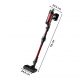 Aspirador escoba - Rowenta RH2079 X-Force Flex 9.60 Animal Care, 200 W, 0.4 L, 45 min, Tecno.Ciclónica, 3 modos, Ultraligera, Especial Mascotas, Roja