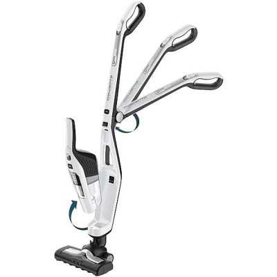 Aspirador escoba - ROWENTA RH6737WH, 110 W, Potencia de succión 18 W, Depósito 0,6 l, Autonomía 45 min, Blanco