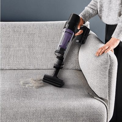 Aspirador escoba - ROWENTA RH6A35WO, 140 W, Potencia de succión 30 W, Depósito 0,44 l, Autonomía 45 min, Morado y aluminio