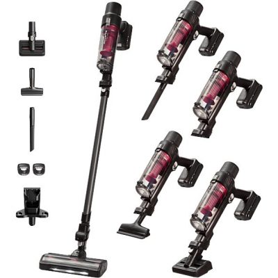 Aspirador escoba - Rowenta RH6A75WO X-Pert 7. 60 Animal Care, 140 W, 0.44 L, 45 min, Ligera, Multisuperficie, Especial mascotas, Rojo