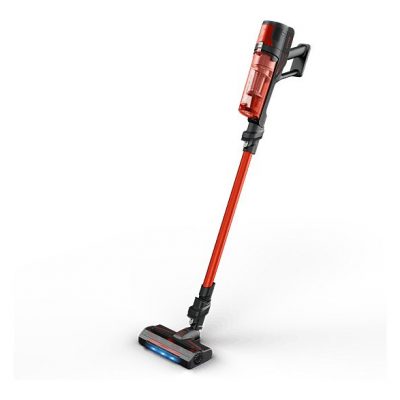 Aspirador escoba - Rowenta  X Force 8.80 RH1872E, 250 W, Potencia succión 100 AW, 1.3 kg, 60 min autonomía, 0.44 l, Ligera, Especial Mascotas, Rojo