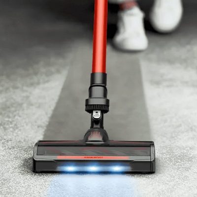 Aspirador escoba - Rowenta  X Force 8.80 RH1872E, 250 W, Potencia succión 100 AW, 1.3 kg, 60 min autonomía, 0.44 l, Ligera, Especial Mascotas, Rojo