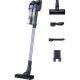 Aspirador escoba - SAMSUNG VS15A6031R4/EF, 410 W, Potencia de succión 150 AirWatt, Depósito 0,8 l, Autonomía 40.0 min, Blanco