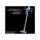Aspirador escoba - SAMSUNG VS15A6031R4/ET, 410,00 W, Potencia de succión 150 AirWatt, Depósito 0,80 l, Autonomía mínima: 5 min media: 20 min máxima: 40 min, Negro