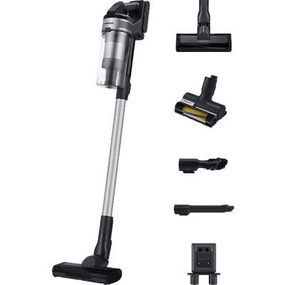 Aspirador escoba - Samsung VS15A60AGR5/WA Jet 65 Pet, 150 WA, Digital Inverter, 40 min, Sin cable, Silver