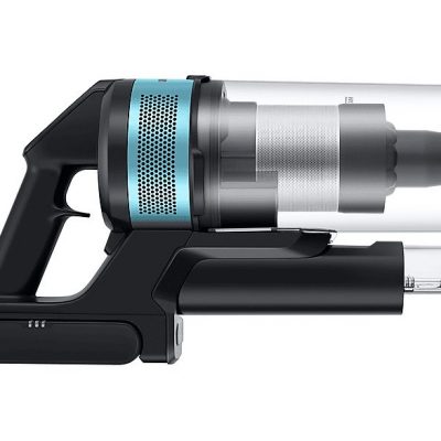 Aspirador escoba - SAMSUNG VS20B75AGR1, 550 W, Potencia de succión 200 W, Depósito 0,8 l, Autonomía 60 min, Black Chrometal & Teal Mint