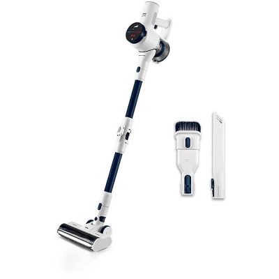 Aspirador escoba - UFESA U5 Digital Navy, 300 W, Depósito 1 l, Autonomía 1min, Blanco y Negro