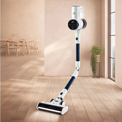 Aspirador escoba - UFESA U5 Digital Navy, 300 W, Depósito 1 l, Autonomía 1min, Blanco y Negro