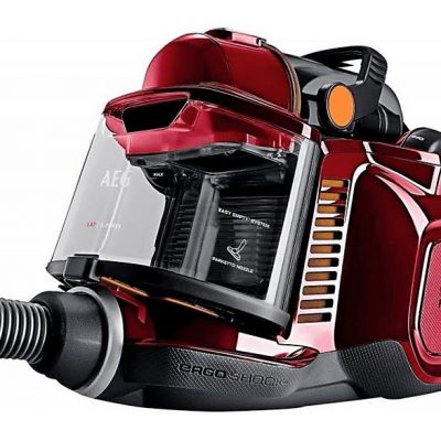 Aspirador sin bolsa - AEG LX7-2-CR-A, 750 W, Potencia de succión 174 W, Depósito 1,4 l, Rojo