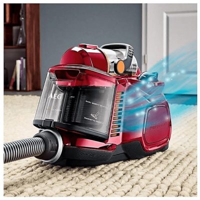 Aspirador sin bolsa - AEG LX7-2-CR-A, 750 W, Potencia de succión 174 W, Depósito 1,4 l, Rojo