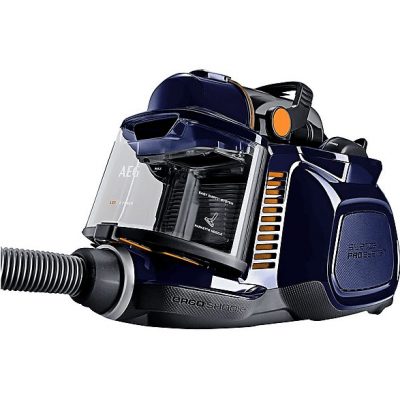 Aspirador sin bolsa - AEG LX7-2-DB-P, 750 W, Depósito 1,4 l, Azul, gris