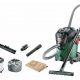 Aspirador sin bolsa - BOSCH 06033D12W0, 1600 W, Potencia de succión 300 AirWatt, Depósito 20 l, Verde