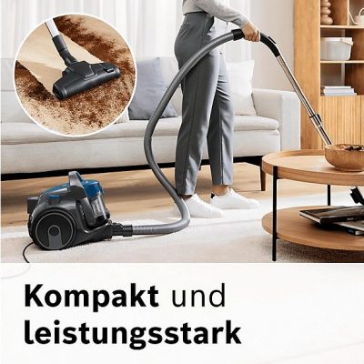 Aspirador sin bolsa - BOSCH BGC05A220A, 700 W, Depósito 1,5 l, Negro