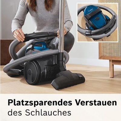 Aspirador sin bolsa - BOSCH BGC05A220A, 700 W, Depósito 1,5 l, Negro