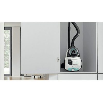 Aspirador sin bolsa - BOSCH BGC21HYG1, 700 W, Depósito 2 l, Blanco