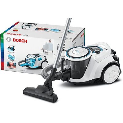 Aspirador sin bolsa - BOSCH BGC41LSIL, 600 W, Depósito 2,4 l, Negro