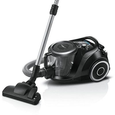 Aspirador sin bolsa - BOSCH BGC41XSIL, 700 W, Depósito 2,4 l, Negro