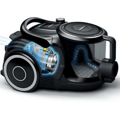 Aspirador sin bolsa - BOSCH BGC41XSIL, 700 W, Depósito 2,4 l, Negro