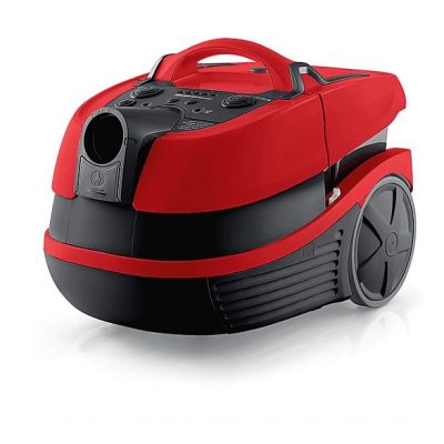 Aspirador sin bolsa - BOSCH Serie 4 BWD421PET, 2100 W, Depósito 5 l, Negro, Rojo