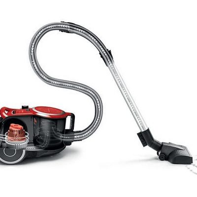 Aspirador sin bolsa - BOSCH Serie 6 BGC41Q69, 600 W, Potencia de succión 600 W, Depósito 2,4 l, Rojo