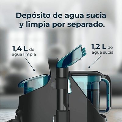 Aspirador sin bolsa - CECOTEC Conga 5000 Carpet&Spot Clean XXL, 650 W, Depósito 1 l, Multicolor