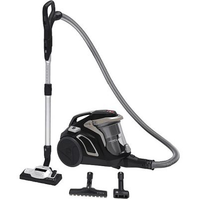 Aspirador sin bolsa - HOOVER H-POWER HP720PET, 850 W, Potencia de succión 850 W, Depósito 2 l, Dorado y Negro
