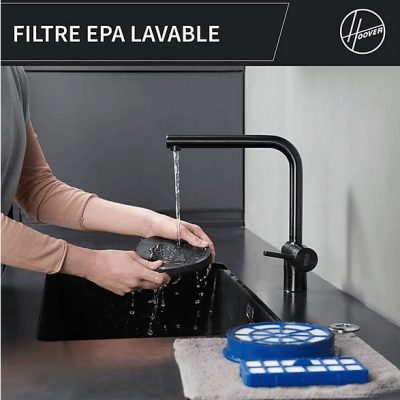 Aspirador sin bolsa - HOOVER HP110HM 011, 700 W, Depósito 2 l, Azul