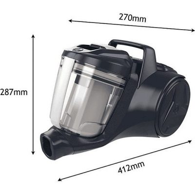 Aspirador sin bolsa - HOOVER HP110HM 011, 700 W, Depósito 2 l, Azul