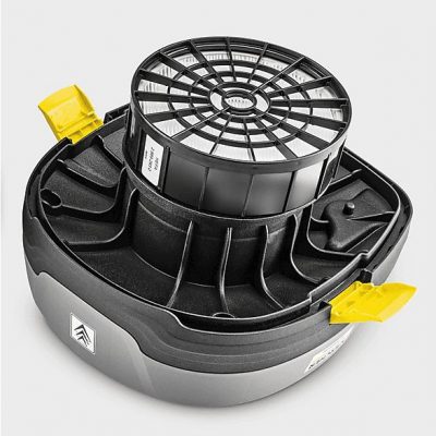 Aspirador sin bolsa - KARCHER T 11/1 Classic HEPA, 850 W, Depósito 11 l, Negro, Gris, Amarillo