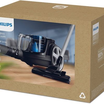 Aspirador sin bolsa - PHILIPS 3000 series FC9331/09, 750 W, Depósito 1,5 l, Negro