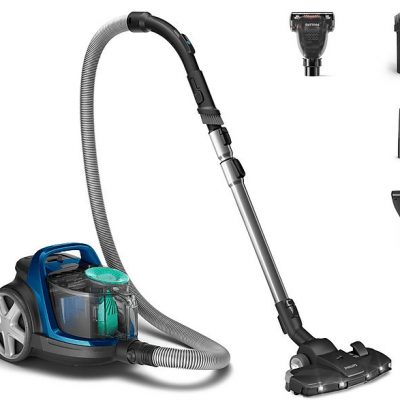 Aspirador sin bolsa - PHILIPS 5000 series FC9557/09, 900 W, Depósito 1,5 l, Azul
