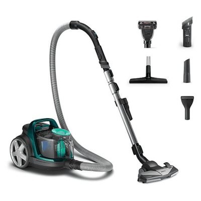 Aspirador sin bolsa - PHILIPS FC9555/09, 900 W, Potencia de succión 0 AirWatt, Depósito 1,5 l, Verde