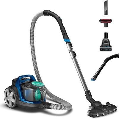 Aspirador sin bolsa - PHILIPS FC9557/09, 900 W, Depósito 1,5 l, Negro