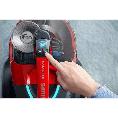 Aspirador sin bolsa - PHILIPS FC9729/09, 900 W, Potencia de succión 420 AirWatt, Depósito 2 l, Rojo